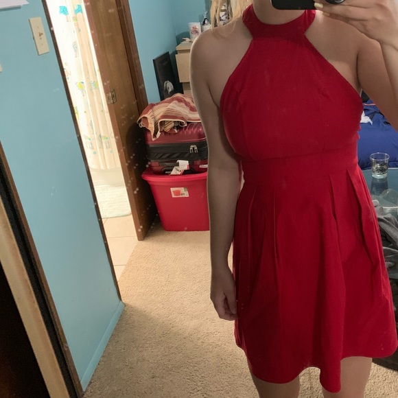 Red Mini Dress - Picture 2 of 2